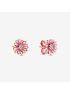 Pink Daisy Flower Stud Earrings