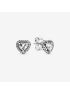 Elevated Heart Stud Earrings