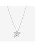 Pavé Asymmetric Star Collier Necklace