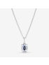 Sparkling Statement Halo Pendant Necklace