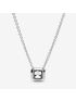 Square Sparkle Halo Necklace