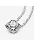 Square Sparkle Halo Necklace