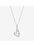 Sparkling Freehand Heart Pendant Necklace