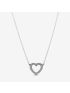 Sparkling Open Heart Necklace