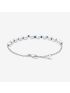 Treated Freshwater Cultured Pearl Blue Cord Chain Bracelet