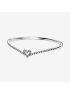 Sparkling Wishbone Heart Bangle