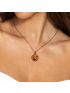 Halloween Gift Silver Plated Black Gold Drop Witch Necklace