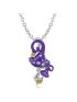 Halloween Poisonous Mushroom Purple Charm Necklace