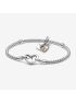 Two-tone Happy Anniversary Charm & Bracelet Set